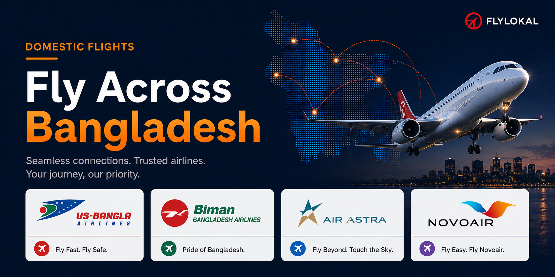 Domestic Airlines in Bangladesh - Unified B2B Ticketing